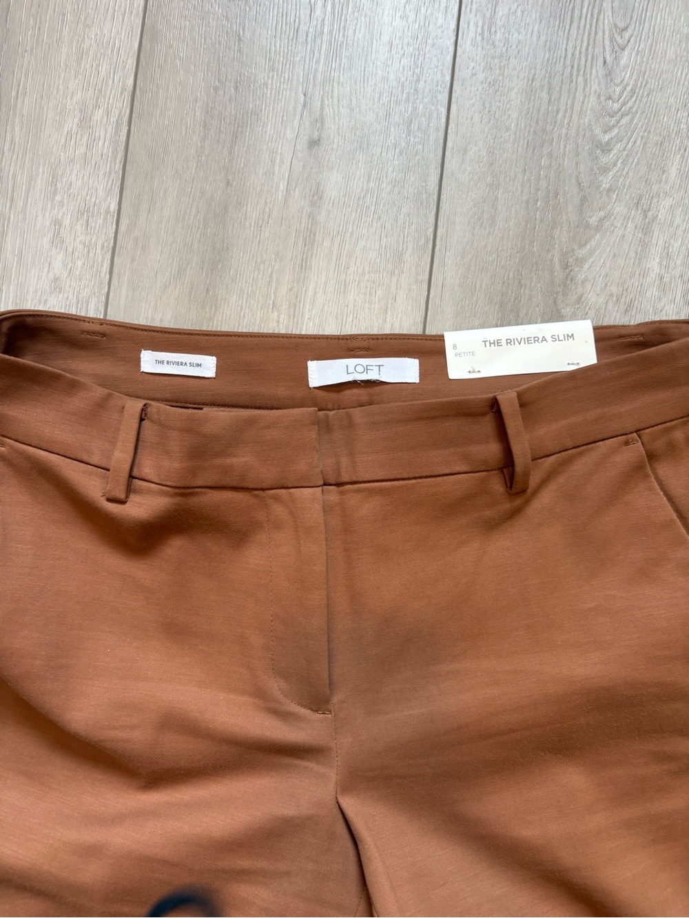 LOFT Riviera Slim Pants in Doubleweave - Picture 6 of 7